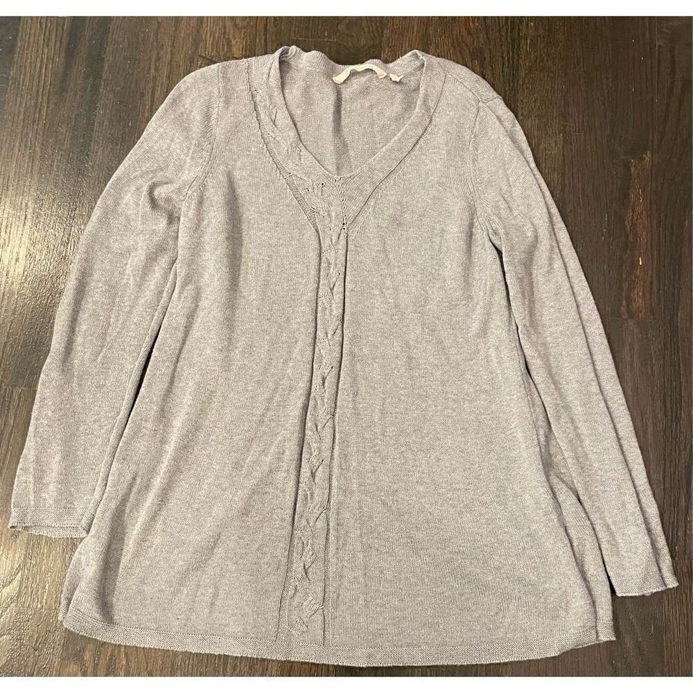 Soft Surroundings Grey Pullover Sweater Size L